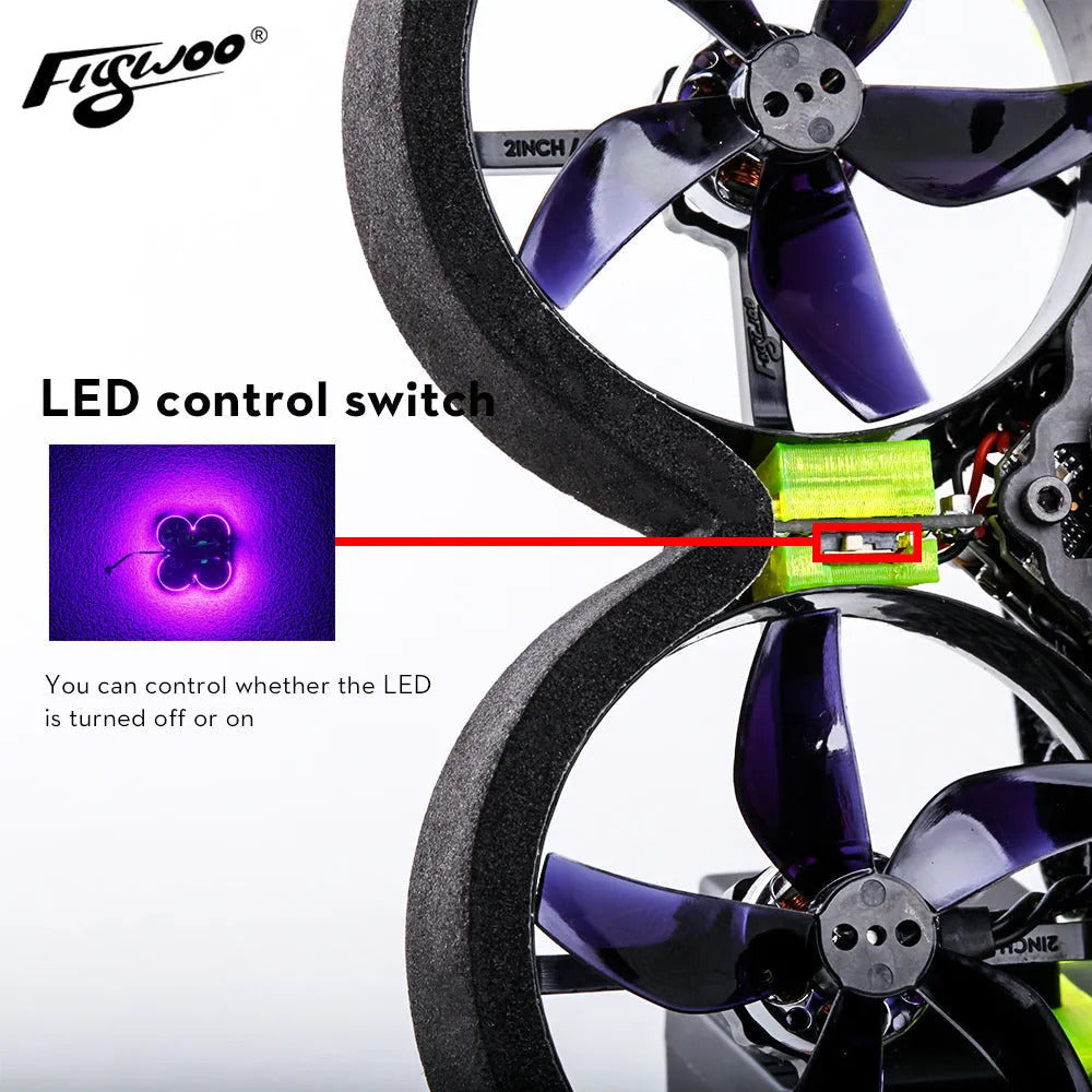 【Flywoo】CineRace20 V2 Neon Led DJI HD DJI polar nano 夜視  2inch