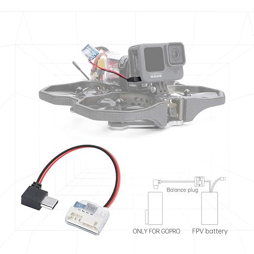 IFLIGHT GoPro裸裝電源線：內置BEC，減輕飛行負擔，提升航拍穩定性