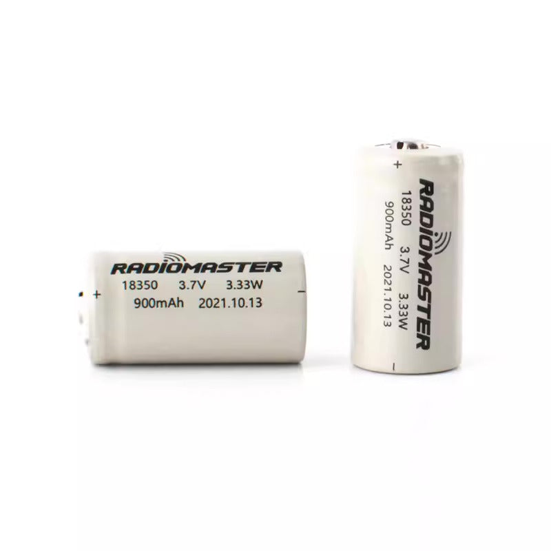 【RadioMaster】18350兩節鋰電池3.7V 900Mah ZORRO遙控器專用鋰電池 兩入