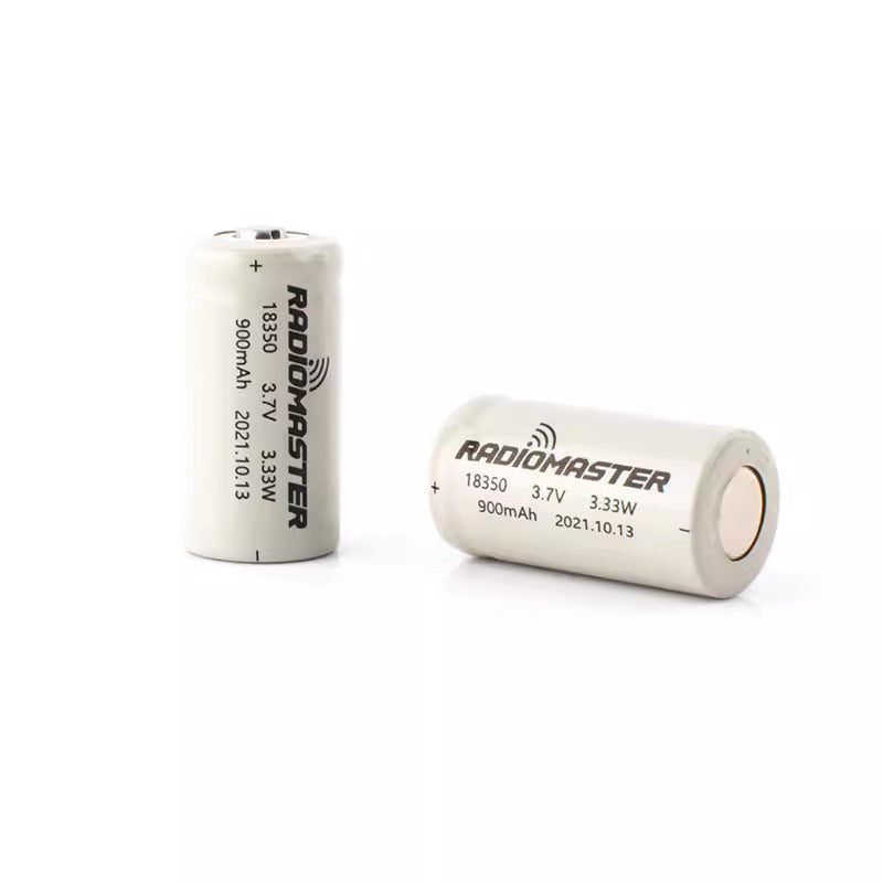 【RadioMaster】18350兩節鋰電池3.7V 900Mah ZORRO遙控器專用鋰電池 兩入