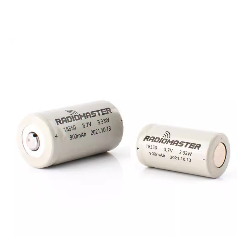 【RadioMaster】18350兩節鋰電池3.7V 900Mah ZORRO遙控器專用鋰電池 兩入
