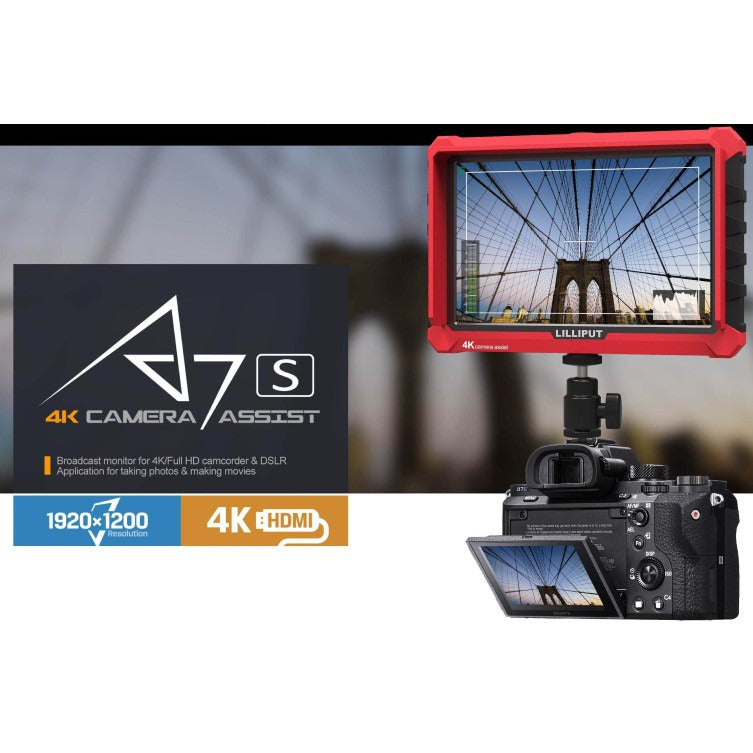 LILLIPUT利利普 A7s 7吋LCD液晶螢幕 4K HDMI 攝像 監視器 顯示器 單眼 5D4 A7