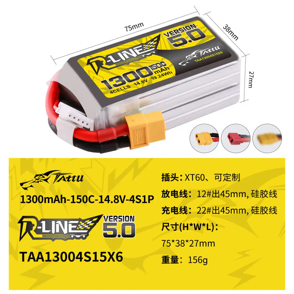 【TATTU格氏】FPV鋰電池 850-1800mAh 3.0版120C / 5.0版150C 高放電率 無人機航拍電池