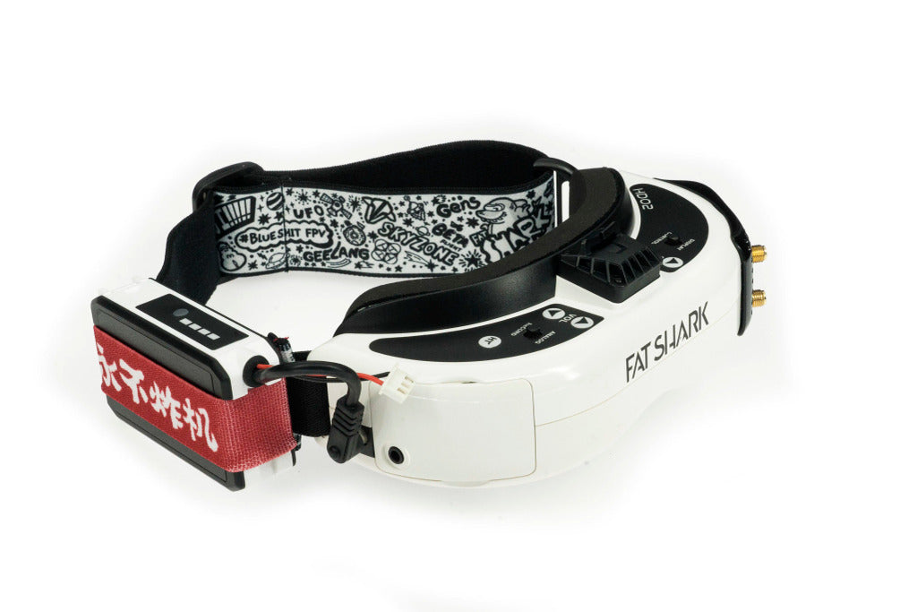 永不炸機手繪塗鴉肥鯊Skyzone 大疆FPV goggles2 眼鏡VR 頭帶