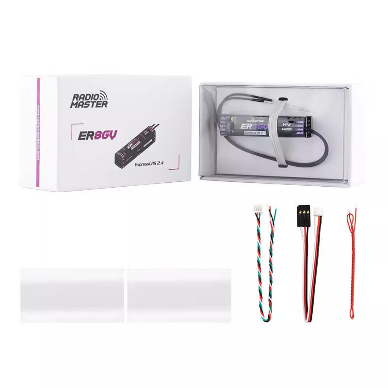 【RadioMaster】Radiomaster ER4/ER6/ER8GV ELRS PWM 接收機  2.4G 穩定訊號  固定翼 & 航模船用專用