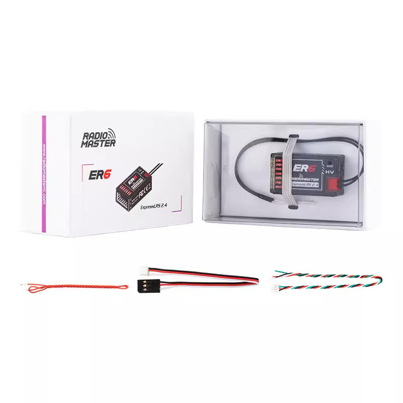 【RadioMaster】Radiomaster ER4/ER6/ER8GV ELRS PWM 接收機  2.4G 穩定訊號  固定翼 & 航模船用專用