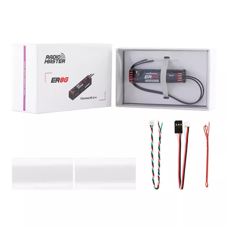 【RadioMaster】Radiomaster ER4/ER6/ER8GV ELRS PWM 接收機  2.4G 穩定訊號  固定翼 & 航模船用專用