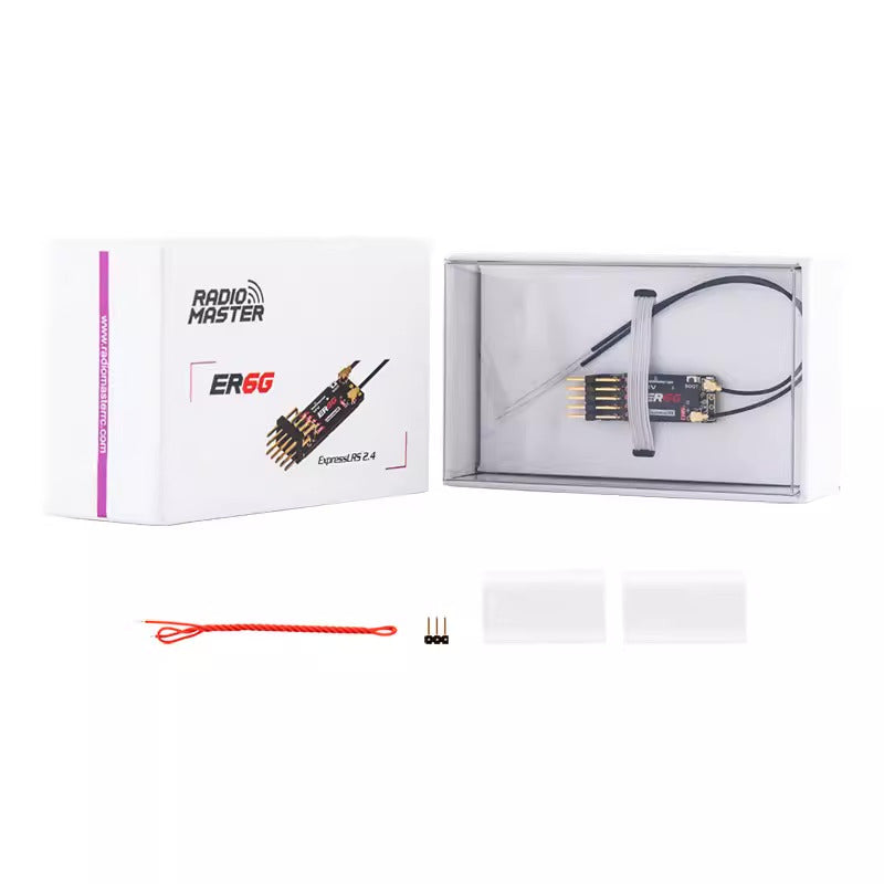 【RadioMaster】Radiomaster ER4/ER6/ER8GV ELRS PWM 接收機  2.4G 穩定訊號  固定翼 & 航模船用專用