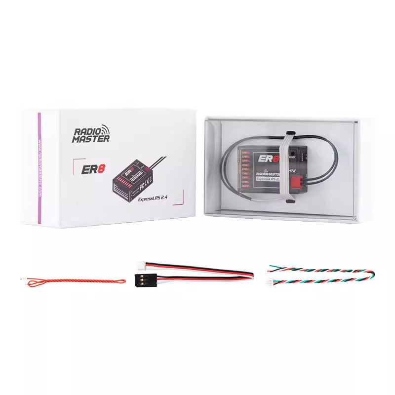 【RadioMaster】Radiomaster ER4/ER6/ER8GV ELRS PWM 接收機  2.4G 穩定訊號  固定翼 & 航模船用專用