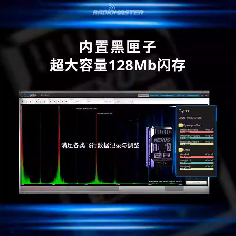 【RadioMaster】RadioMaster Nexus 無平衡翼控制器 – 堅固設計, 多接收器支援, 適用 250-700 直升機