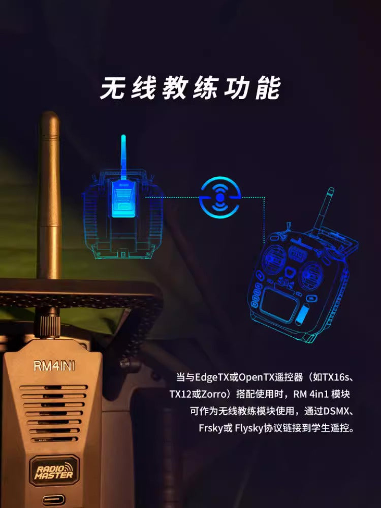 【RadioMaster】RM4IN1多協定高頻頭遠航穿越機NANO&JR介面遙控器適用