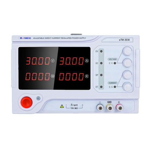eTM-3030 4-Kob高功率桌上電源：0-30V 0-30A可變輸出，適用多種電子設備-3030 4-Kob 高功率 0-30V 0-30A 可變直流桌上型電源