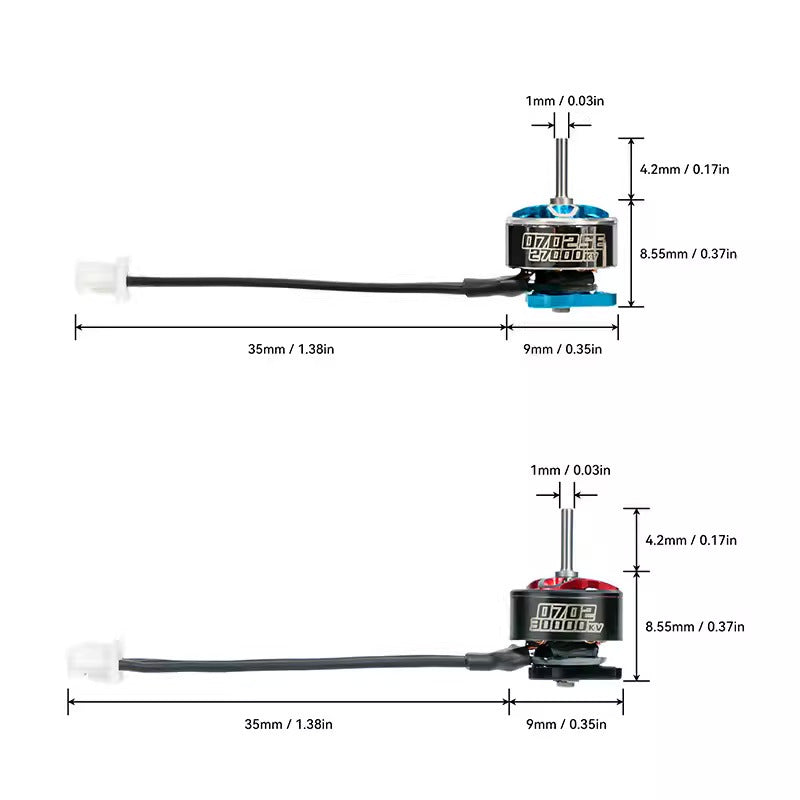 【BETAFPV百達】0702 30000KV 1S無刷馬達