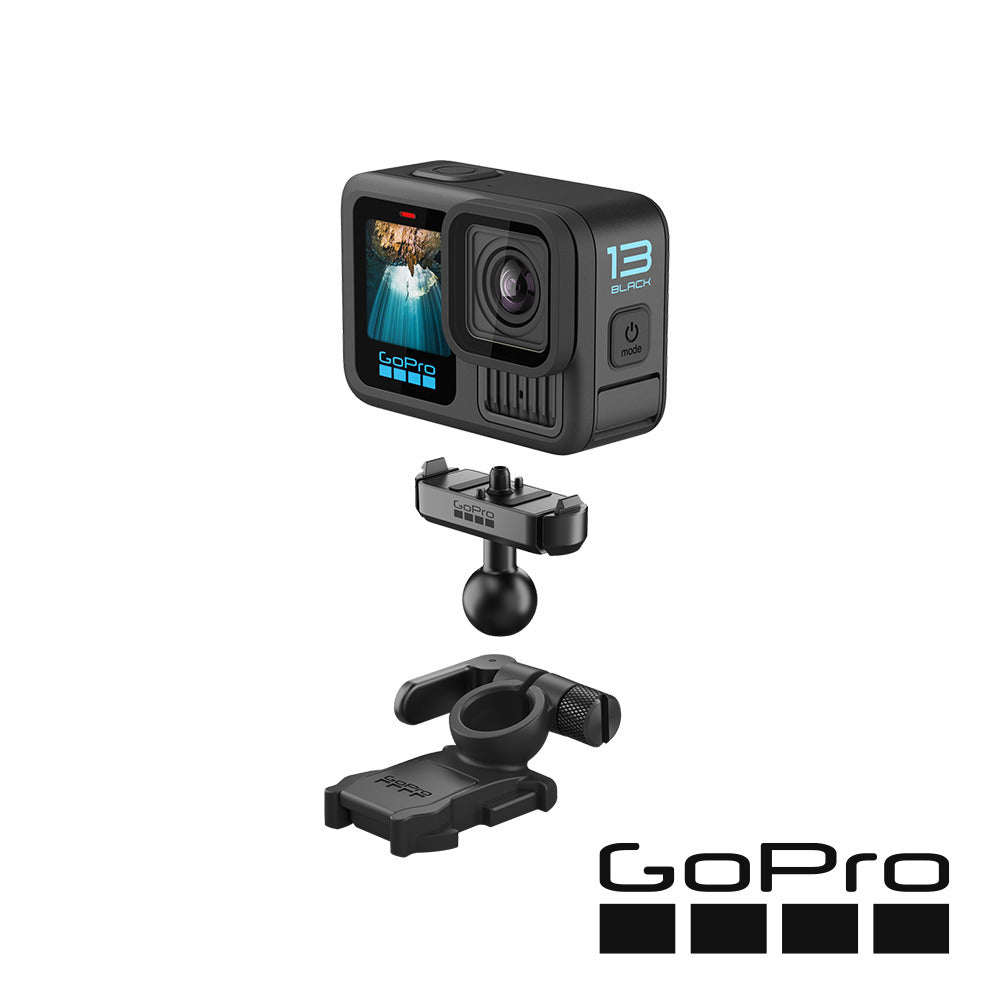 【GoPro】HERO13 Black 磁吸助拍套組 (HERO13單機+磁吸式扣鎖球型連接固定座+64G記憶卡)