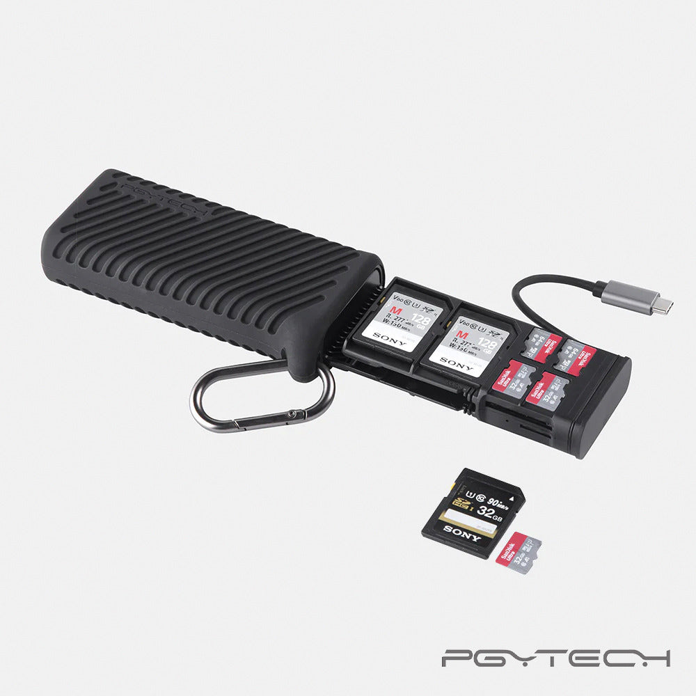 【PGYTECH蒲公英】閃傳卡盒 讀卡機 記憶卡盒 苔癬綠 P-GM-162