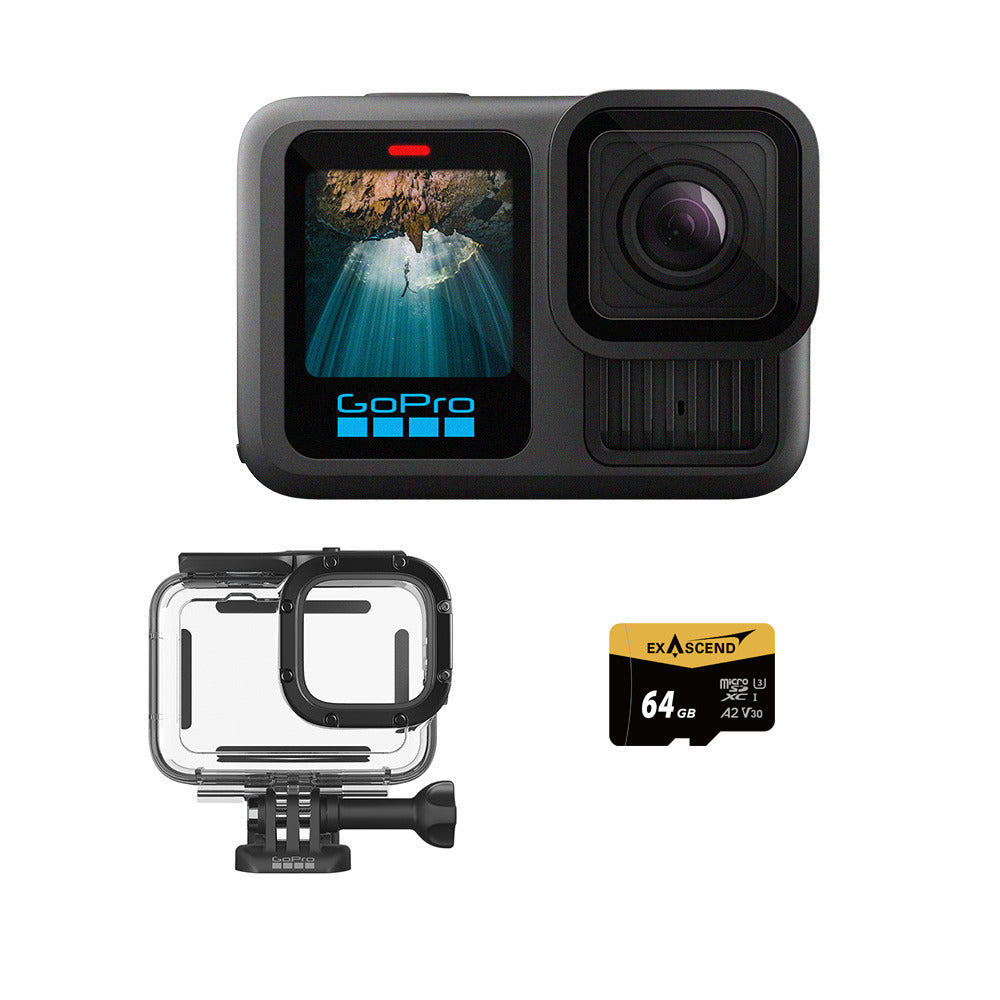 HERO13 Black 潛水行家套組 (HERO13單機+60m潛水防護殼+64G記憶卡)