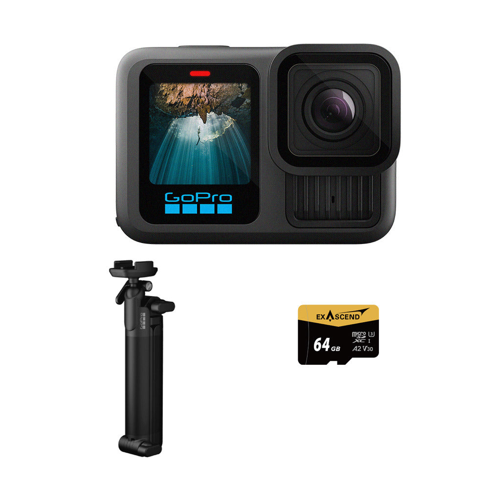 HERO13 Black 三向自拍套組 (HERO13單機+三向多功能自拍桿2.0+64G記憶卡)