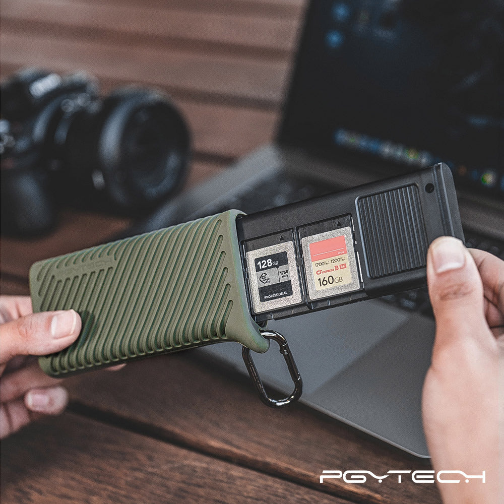 【PGYTECH蒲公英】Cfexpress 閃傳卡盒 Type A/SD 經典黑/綠