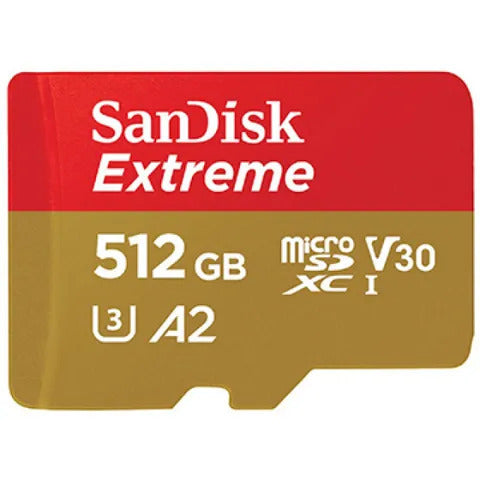 【SanDisk】Extreme® 32GB/64GB/128GB/256GB/512GB microSDXC™ 記憶卡(紅金卡)