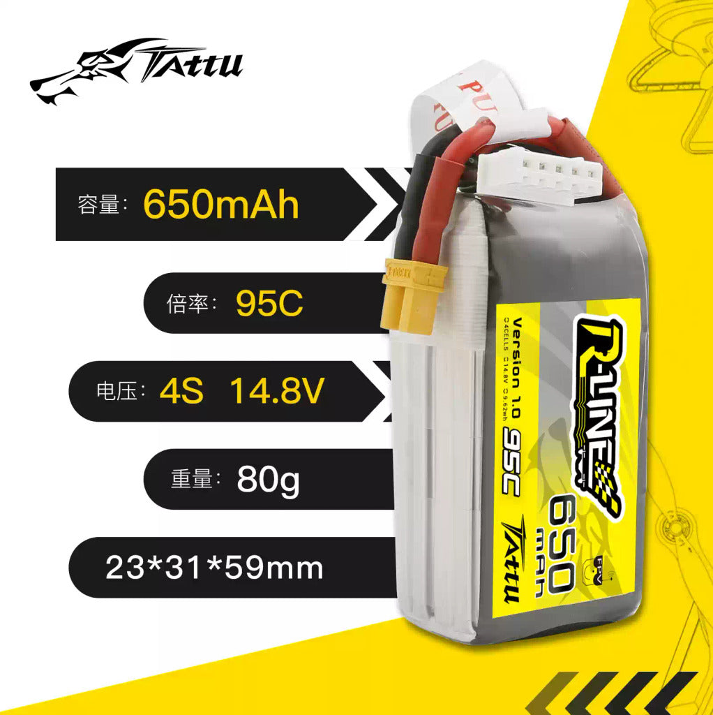 【TATTU格氏】300/450/550/650/750mAh｜FPV鋰電池