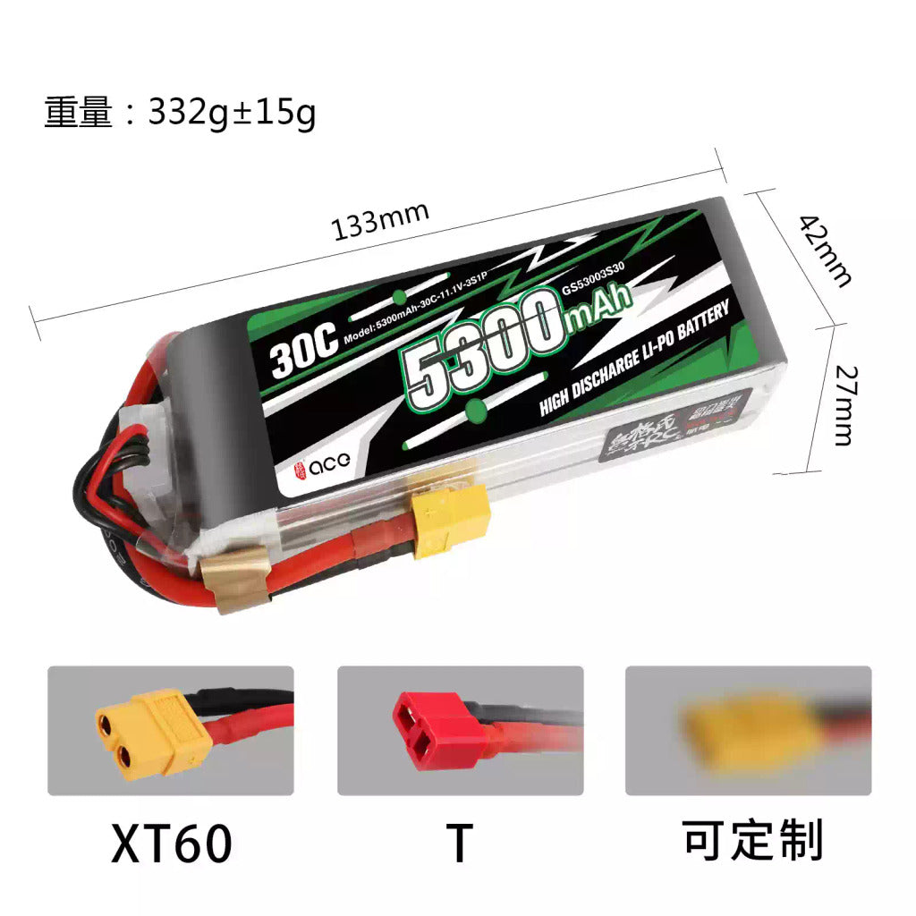 【TATTU格氏】ACE 4000/ 5300mAh｜FPV鋰電池