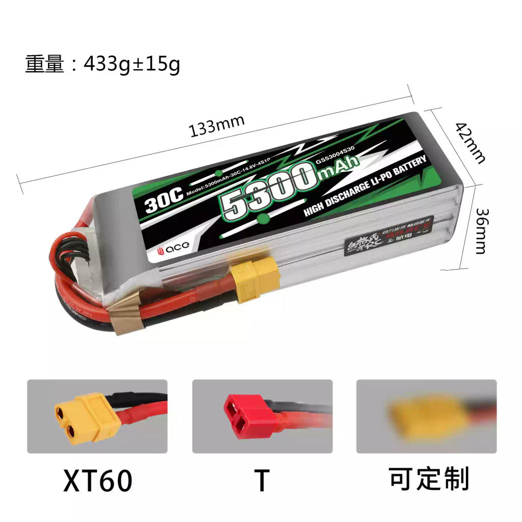 【TATTU格氏】ACE 4000/ 5300mAh｜FPV鋰電池