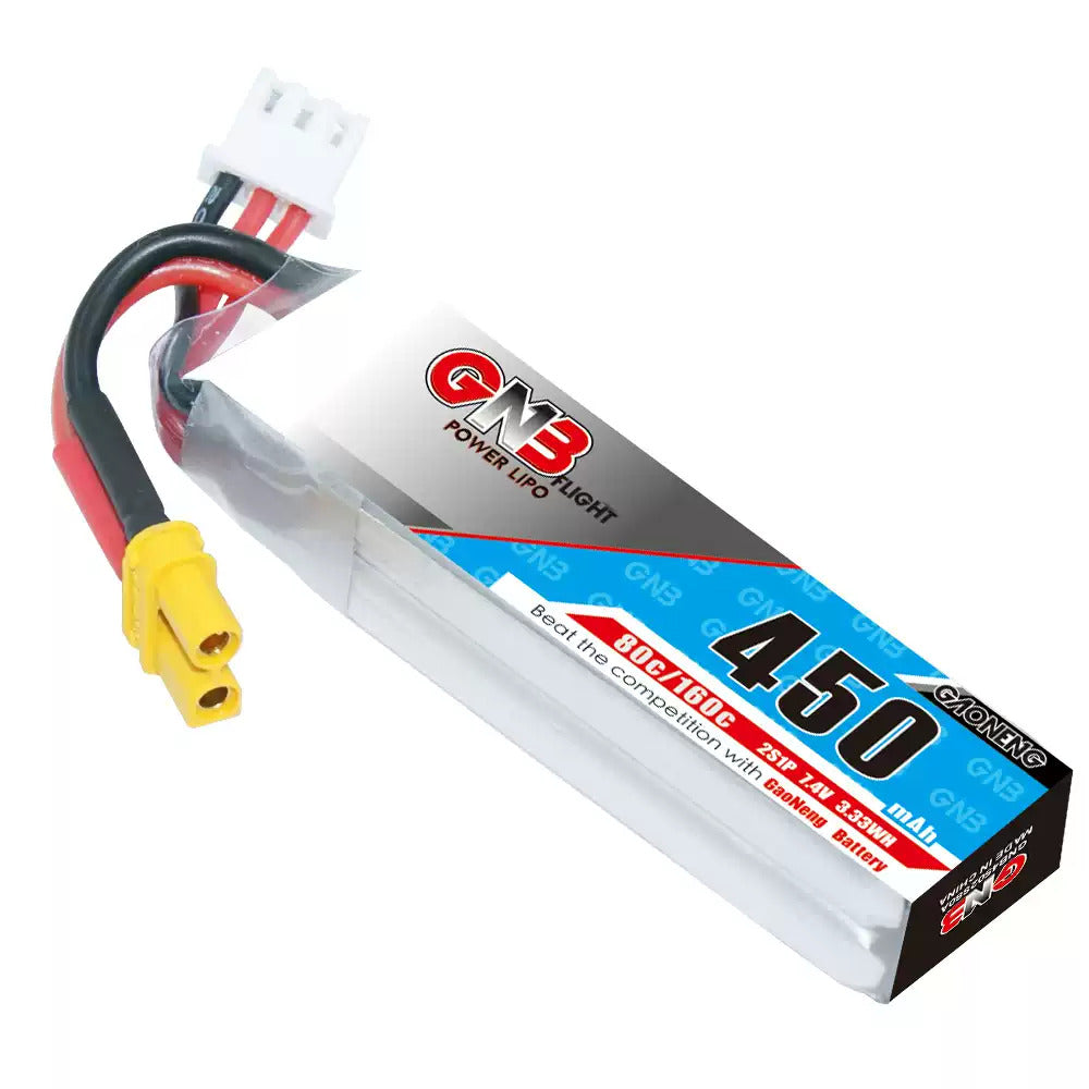 【GNB高能】450mAh 80C｜LiPo Battery