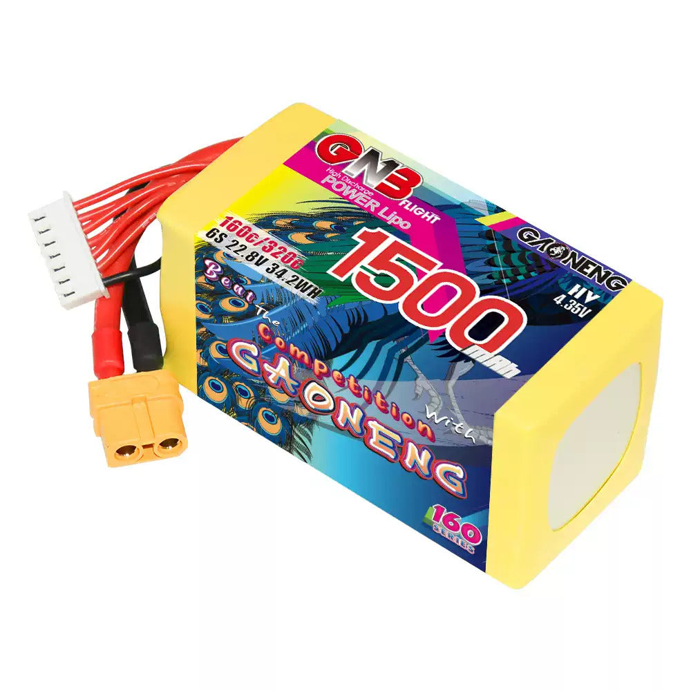 【GNB高能】1500mAh 160C｜LiPo Battery XT60