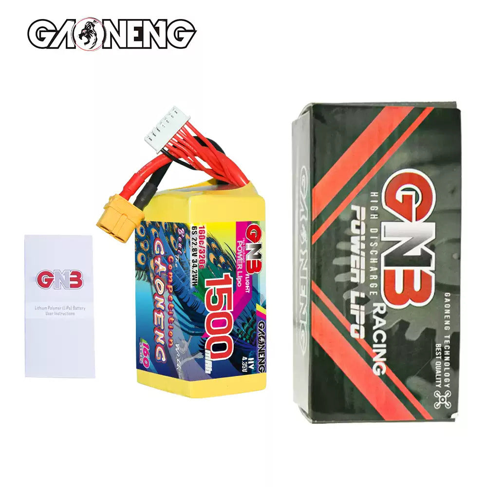 【GNB高能】1500mAh 160C｜LiPo Battery XT60