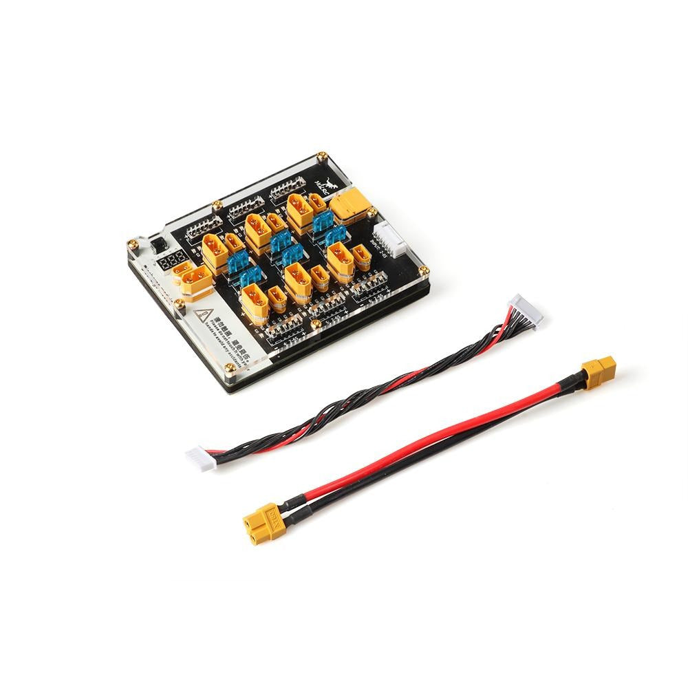 HGLRC Thor 6-Port 40A LiPo Balance Charger Board, 2-6S XT60/XT30, Built-in Discharger