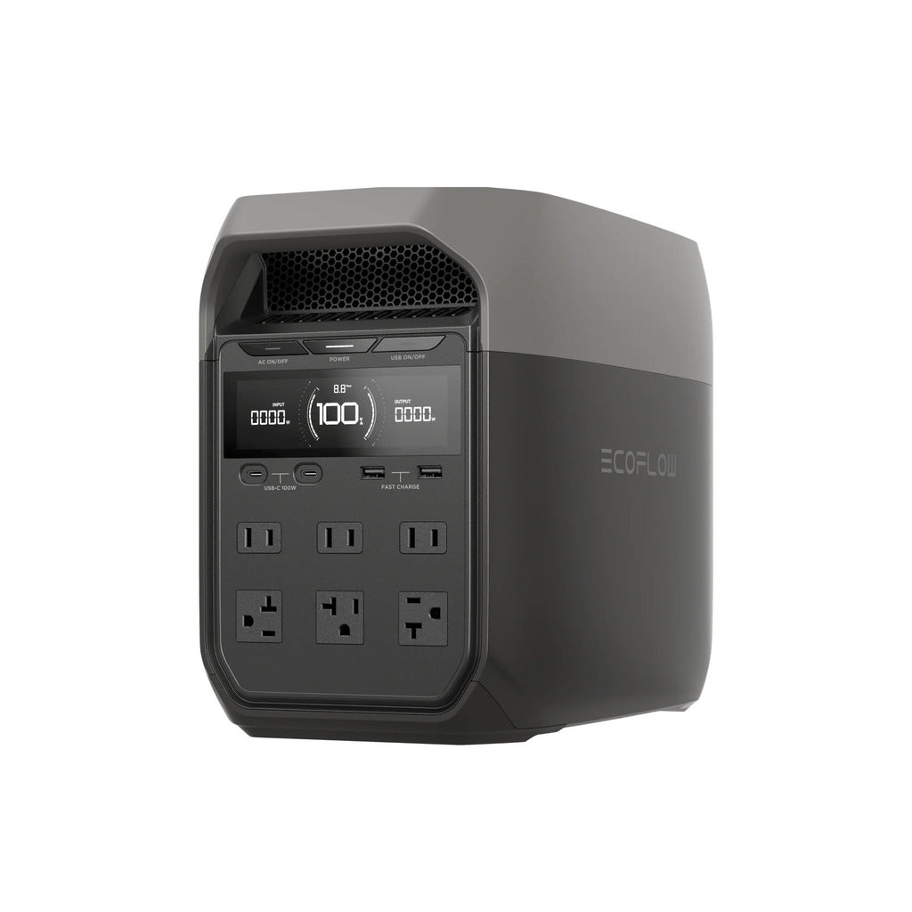 EcoFlow Delta 3 行動儲能電源｜1800W超大功率｜1-5kWh容量擴充｜56分鐘極速快充｜戶外露營/居家備援首選