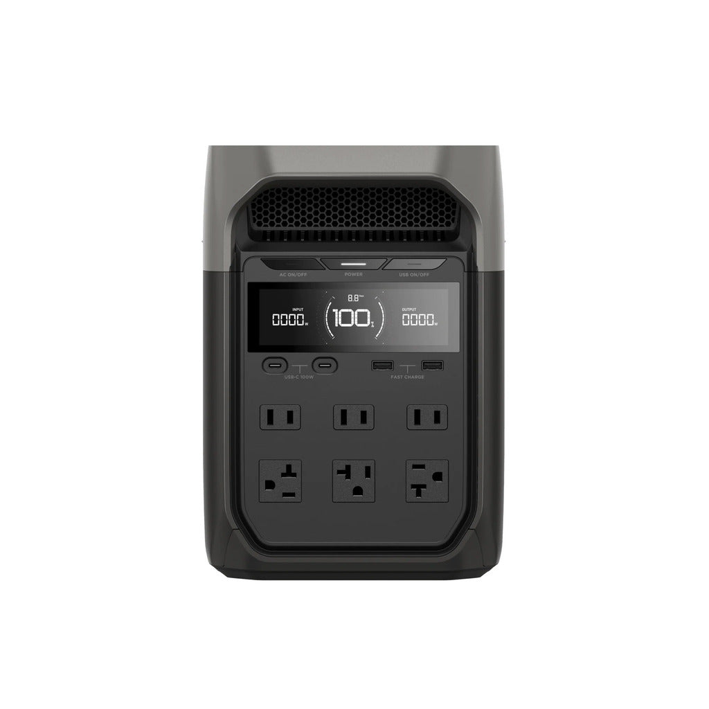 EcoFlow Delta 3 行動儲能電源｜1800W超大功率｜1-5kWh容量擴充｜56分鐘極速快充｜戶外露營/居家備援首選