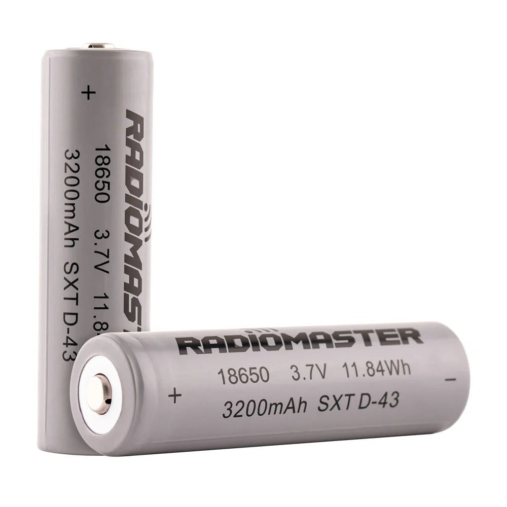 RadioMaster 18650 3200mAh 3.7V Battery (2pcs) for TX16S / Boxer / TX12/ Pocket / MT12 Radios