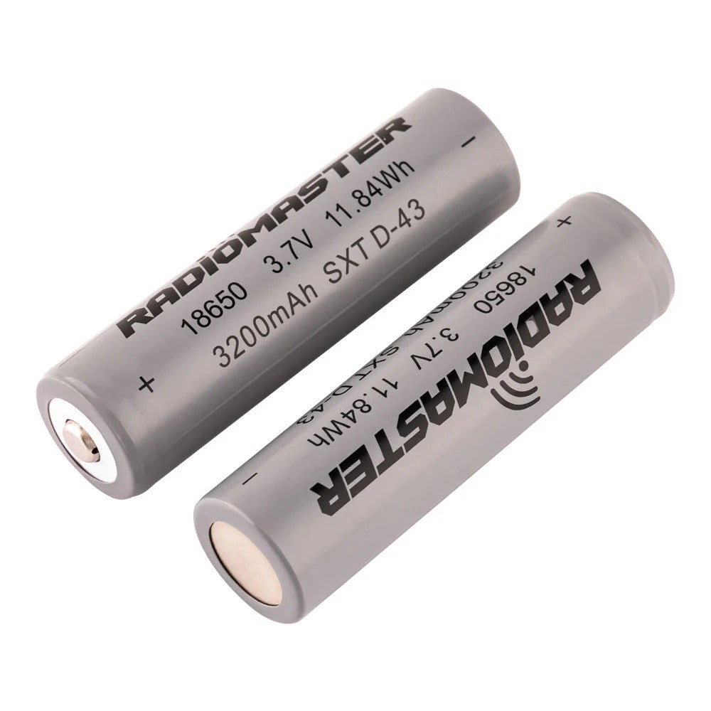 RadioMaster 18650 3200mAh 3.7V Battery (2pcs) for TX16S / Boxer / TX12/ Pocket / MT12 Radios