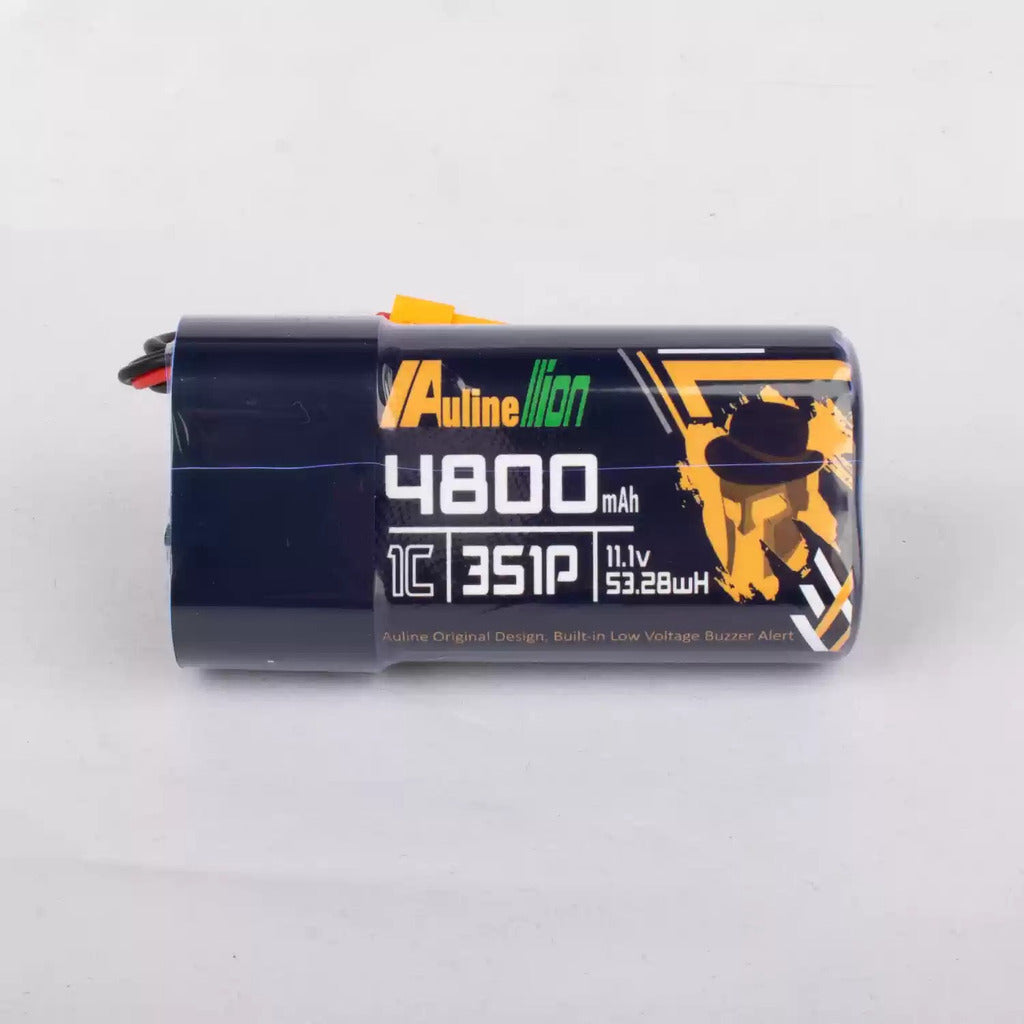 【Auline】大疆肥鯊穿越機眼鏡電池4800mAh 3S XT60低壓警報 供電線套組 googles2/3 適用