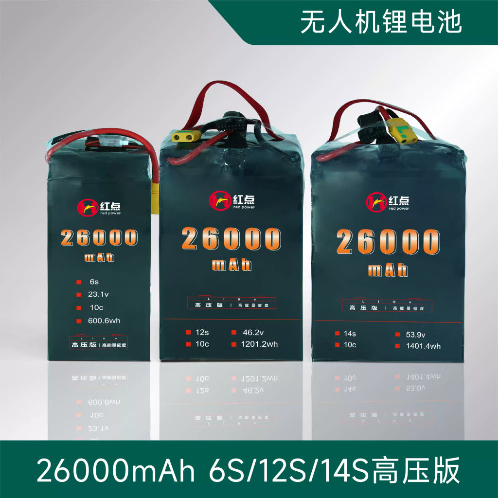 【紅點】高壓高能量電池26000mah 6s