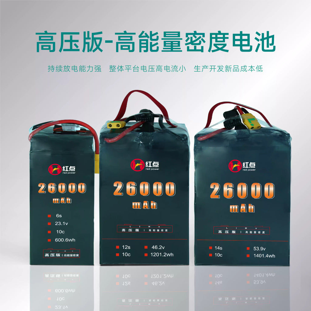 【紅點】高壓高能量電池26000mah 6s