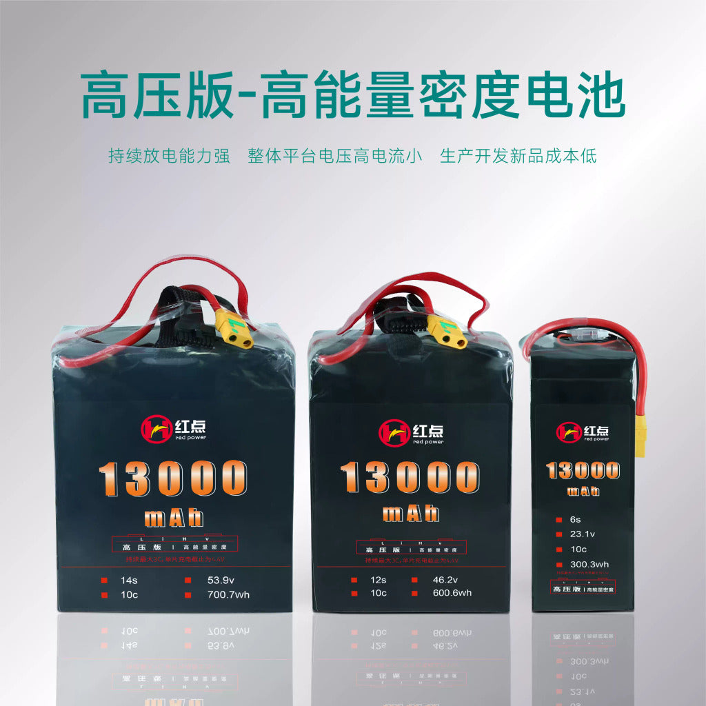 【紅點】高壓高能量電池13000mah 6s