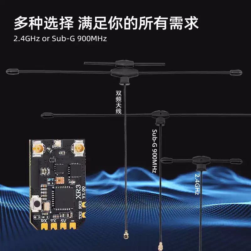 【RadioMaster】XR3 Nano ExpressLRS 單路 雙頻接收機 已停產