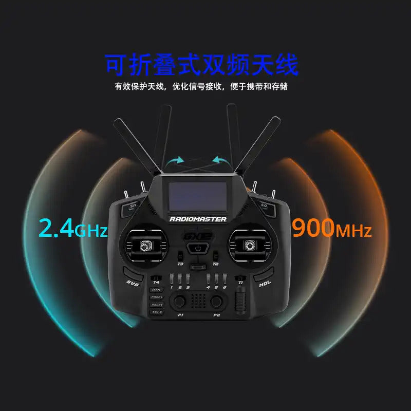 【RadioMaster】GX12 Xrossband ExpressLRS 雙1瓦遙控器CNC霍爾搖桿