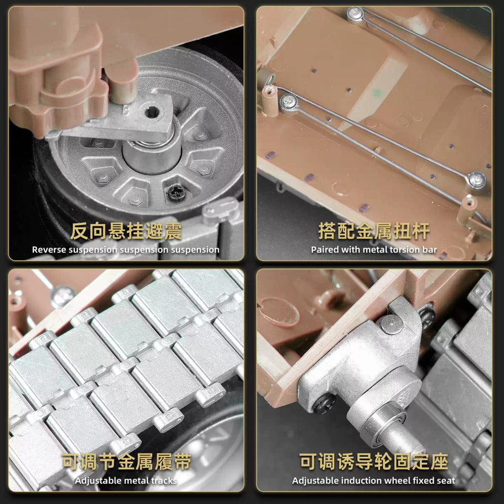 [酷飛] 恆龍超大99式遙控坦克金屬履帶式電動專業越野戰車男孩玩具遙控車