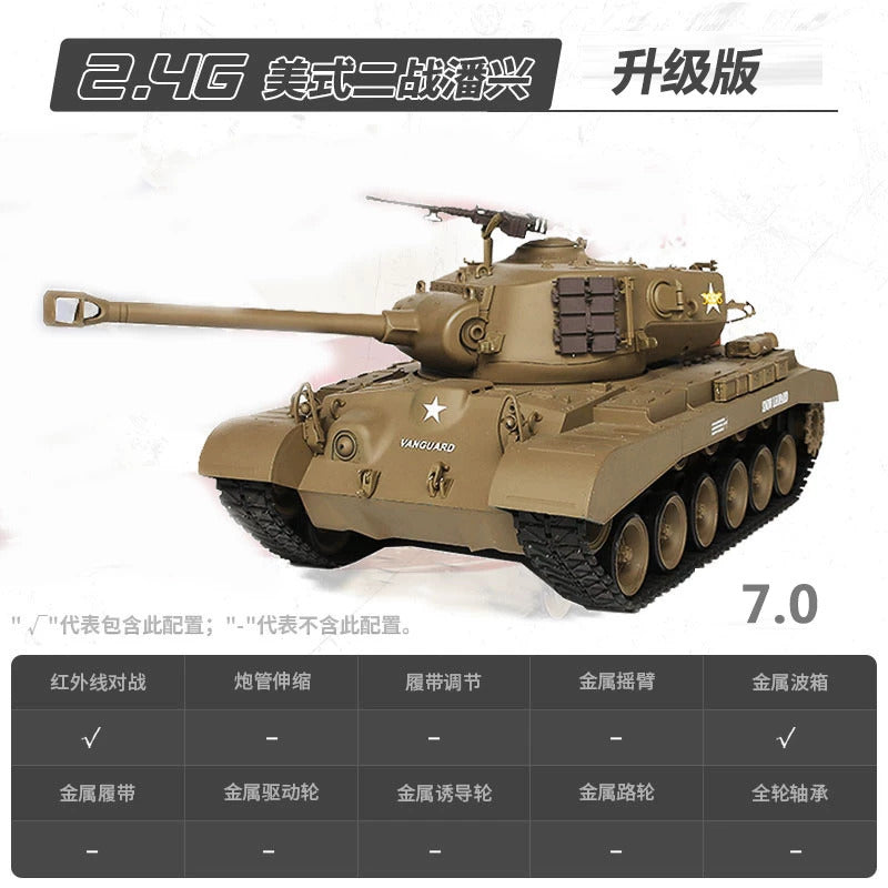 [酷飛] 恆龍遙控坦克金屬履帶式玩具車軍事模型成人男孩電動3838-1遙控車