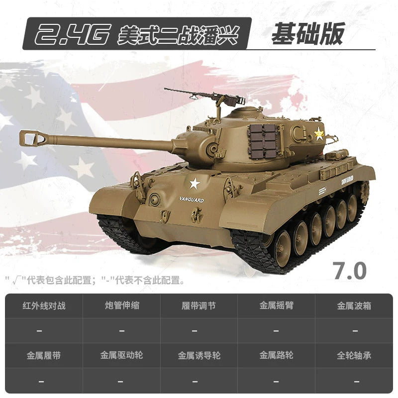 [酷飛] 恆龍遙控坦克金屬履帶式玩具車軍事模型成人男孩電動3838-1遙控車