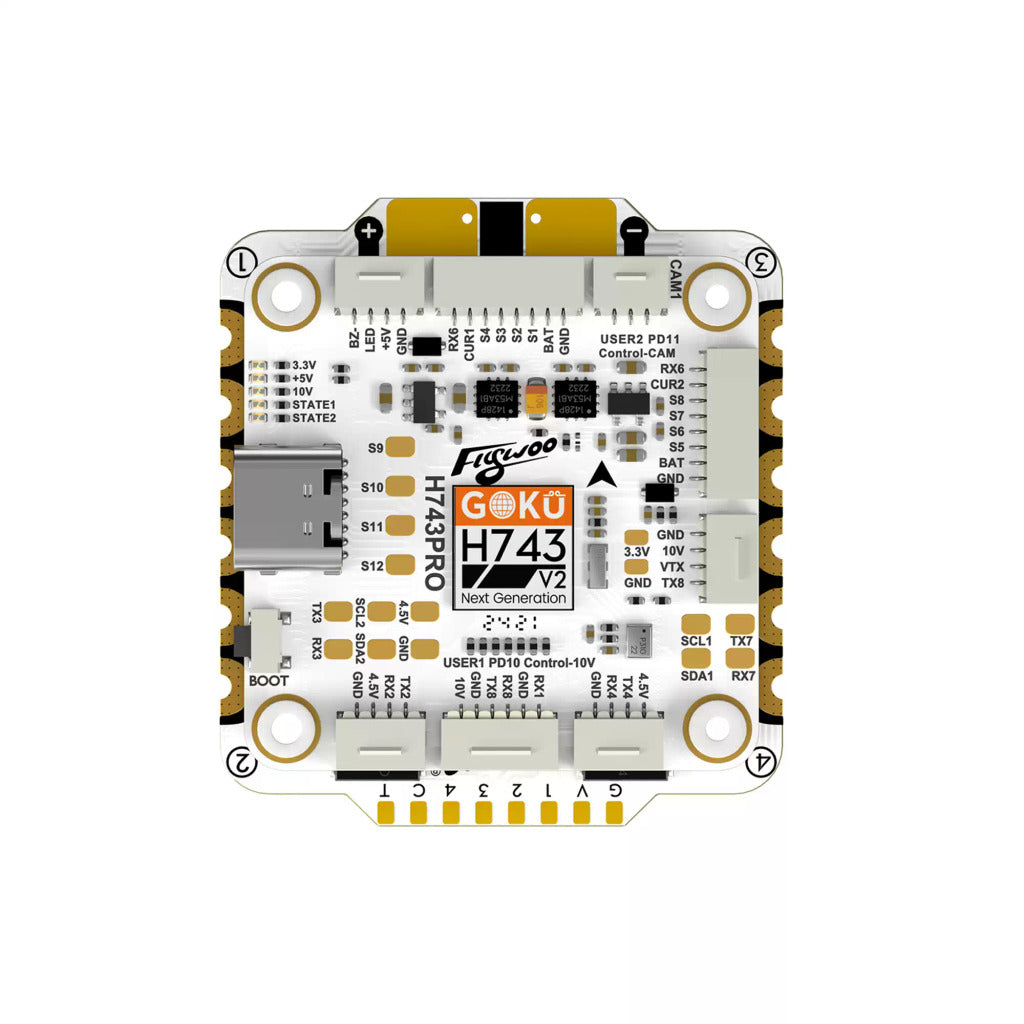 Flywoo 悟空 GOKU H743 PRO 55A 32Bit 128K 穿越機 飛塔