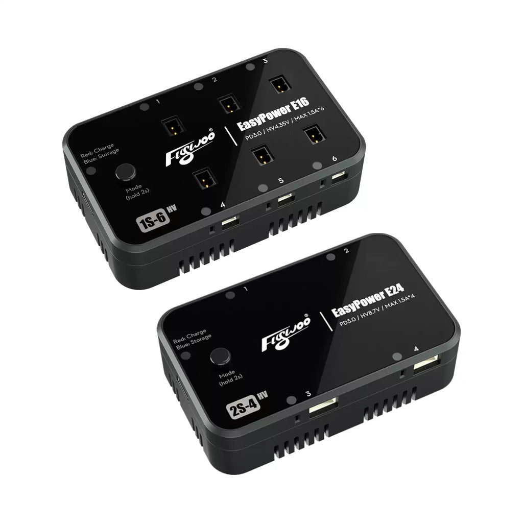 Flywoo EasyPower E16 1S / E24 2S 快充 LiHV 電池 充電器