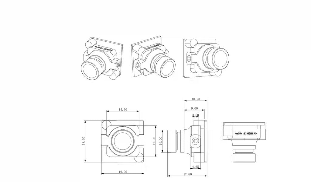 FOXEER 微箭頭arrow pro 攝像頭外殼 hs1209 19mm