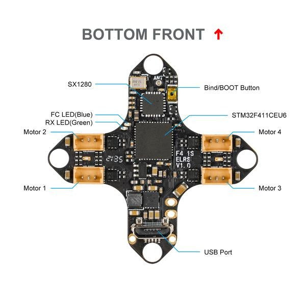 BETAFPV F4 1S 5A AIO ELRS 2.4G 集成無刷飛控 (已停產)