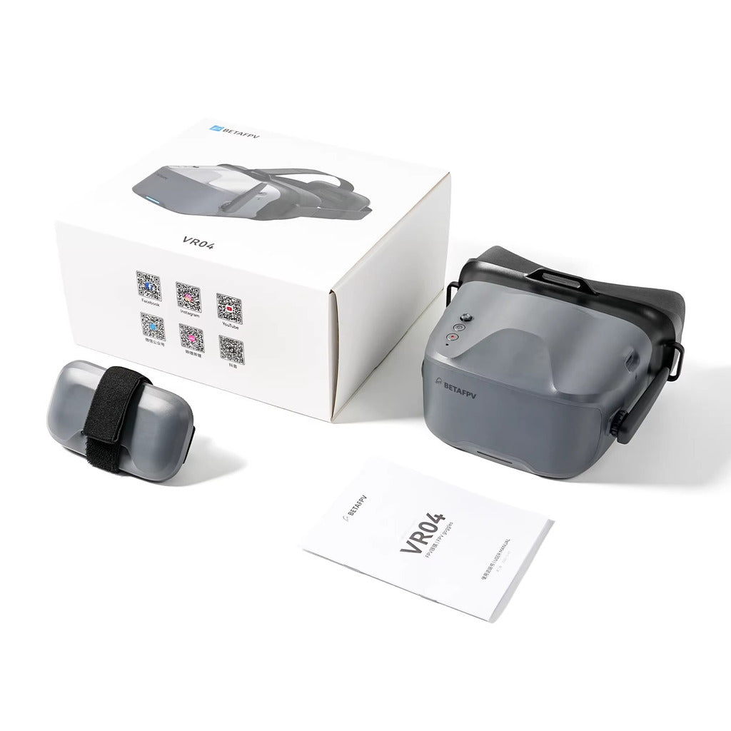 BETAFPV FPV鏡片帶5.8模擬圖傳穿越競速飛行視訊眼鏡VR04 DVR版