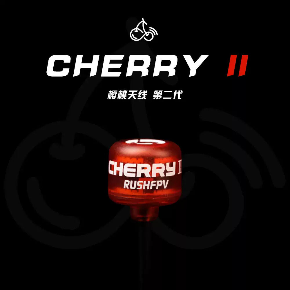 穿越機天線5.8G櫻桃RUSHFPV Cherry2二代圖傳眼鏡適配o4圓極化sma