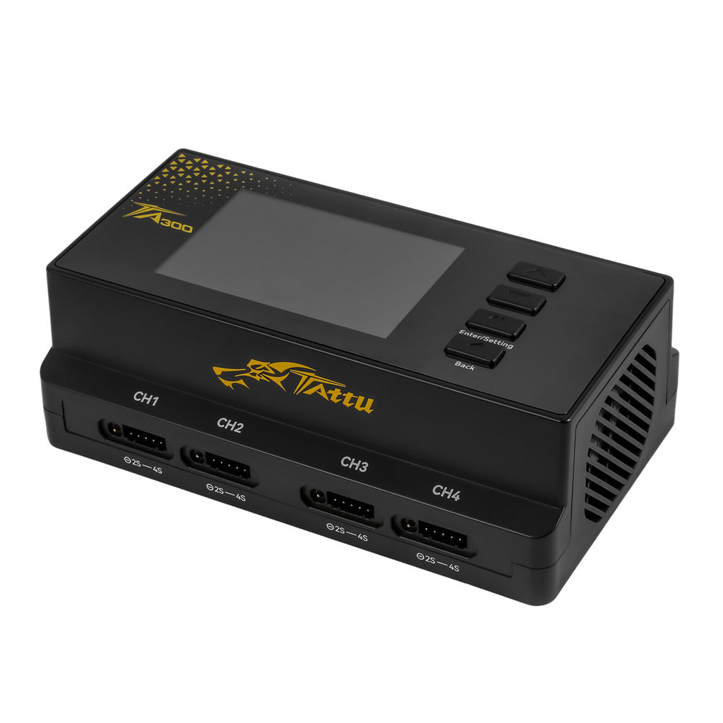 Tattu TA300 智能 8通道 LiPo 充電器 G-Tech 平衡充  FPV 無人機足球 2-4S 高效快速安全充電